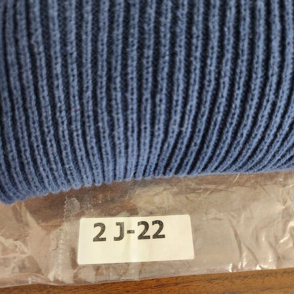 Madewell Nolan Cardigan Women's *Medium Open Front Navy Blue Ribbed Knit Sweater - Picture 12 of 12